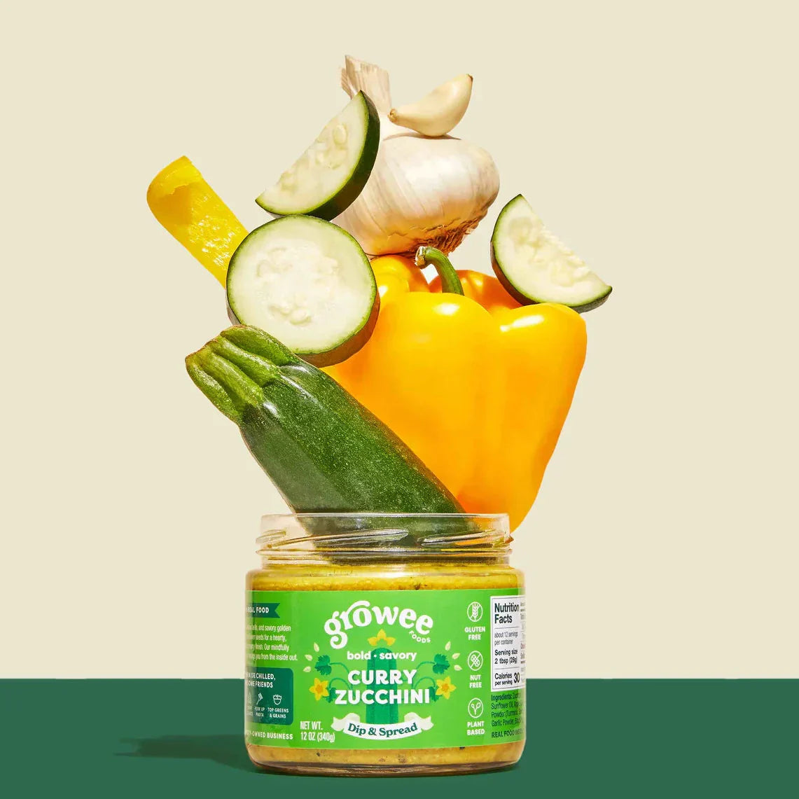 Growee Foods - Indian Curry Zucchini Dip